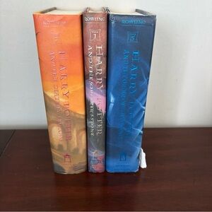 Harry Potter Hardcover Books Set Of 3 - American 1st Edition